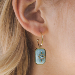 Korvakorut, BOHM PARIS|Boucles Mylène -amazonite