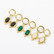 Kirurginteräsrenkaat, FRENCH RIVIERA|Decorated 2 in 1 Hoops in Gold