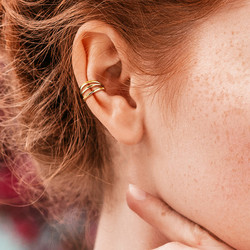 Lävistysrengas, Implant Grade Titanium Triple Hoops in Black