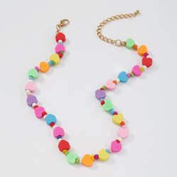 Kaulakoru, FRENCH RIVIERA|Colourful Summer Heart Necklace