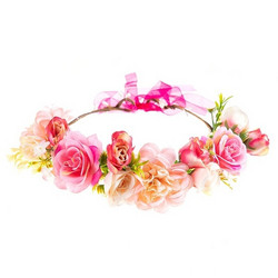 Kukkakruunu|SUGAR SUGAR, Rosy Days  -vaaleanpunainen kukkapanta