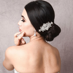 Hiuskoru, ATHENA BRIDAL JEWELLERY|Exquisite Crystal Sparkle Comb (Gold)