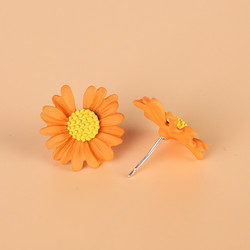 Kukkakorvakorut, FRENCH RIVIERA|Daisy -oranssit kukkanapit