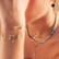 Kaulakoru, BOHM PARIS|Collier Sohan -azure blue kristalli