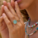 Sormus, BOHM PARIS|Bague Maxine -rhodoniitti/kulta