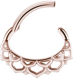 PREMIUM COLLECTION|Pitsi ruusukulta septum & daith clicker