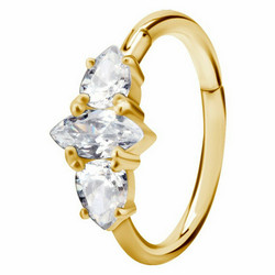 PREMIUM COLLECTION|Koristeellinen kulta conch & daith clicker
