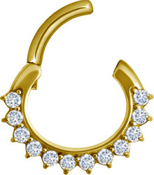 PREMIUM COLLECTION|24K siro kulta & zirconia clicker