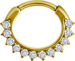PREMIUM COLLECTION|24K siro kulta & zirconia clicker