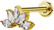 PREMIUM COLLECTION|Kaareva viuhkamainen labret (kulta)