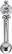 PREMIUM COLLECTION|Kaareva barbell sirolla koristeella (hopea)