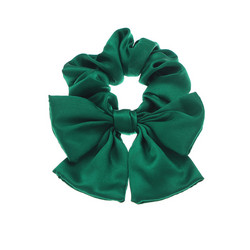 Scrunchie|SUGAR SUGAR, Satin Bow Scrunchie -vihreä rusettihiusdonitsi