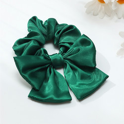 Scrunchie|SUGAR SUGAR, Satin Bow Scrunchie -vihreä rusettihiusdonitsi