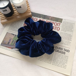 Scrunchie|SUGAR SUGAR, XL Velvet  -tummansininen samettidonitsi