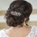 Hiuskoru, ATHENA BRIDAL|Andrea -ruusukultainen kukallinen hiuskampa