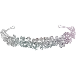 Hiuskoru, ATHENA BRIDAL|Audrey Headband -hopeanvärinen juhlapanta