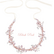 Hiuskoru, ATHENA BRIDAL|Linda Pink Blush Vine -vaaleanpunainen köynnös
