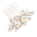 Hiuskoru, ATHENA BRIDAL|Petite Pearl Comb -hopeinen helmihiuskampa