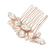 Hiuskoru, ATHENA BRIDAL|Petite Pearl Comb -ruusukulta helmihiuskampa