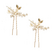 Hiuskoru, ATHENA BRIDAL|Vintage Gold Pin -kukkahiuskoriste