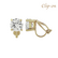 Klipsikorvakorut, ATHENA BRIDAL|Classic Earrings -kulta kristallinapit