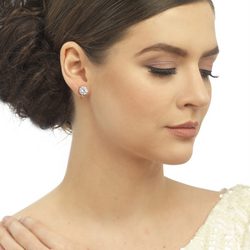 Klipsikorvakorut, ATHENA BRIDAL|Classic Earrings -ruusukulta napit