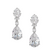 Korvakorut, ATHENA BRIDAL|Divine Earrings -hopeanväriset pisarat
