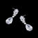Korvakorut, ATHENA BRIDAL|Divine Earrings -hopeanväriset pisarat