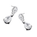 Korvakorut, ATHENA BRIDAL|Divine Earrings -hopeanväriset pisarat