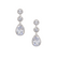 Korvakorut, ATHENA BRIDAL|Exquisite Earrings -hopeanväriset pisarat