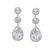 Korvakorut, ATHENA BRIDAL|Exquisite Earrings -hopeanväriset pisarat