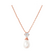 ATHENA BRIDAL|Rosegold Pearl Set -kristallikorusetti helmipisaralla