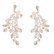 Korvakorut, ATHENA BRIDAL|Sparkle Earrings -vaaleanpunaiset kukat