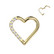 Lävistysrengas, Titanium Gold Heart CZ -sydän titaaniclicker