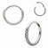 Lävistysrengas, Double Side Deluxe Silver CZ -kivellinen clicker