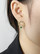 FRENCH RIVIERA|Saint Tropez Earrings -teräksiset vihreät korvakorut