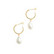 FRENCH RIVIERA|Perle Earrings in Gold -teräsrenkaat helmellä