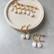 FRENCH RIVIERA|Perle Earrings in Gold -teräsrenkaat helmellä