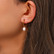 FRENCH RIVIERA|Minimalistic Earrings in Gold -teräsrenkaat helmellä