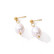 FRENCH RIVIERA|Large Aurore Earrings -kirurginteräskorvakorut helmellä