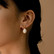 FRENCH RIVIERA|Large Aurore Earrings -kirurginteräskorvakorut helmellä