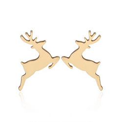 FRENCH RIVIERA|Reindeer -kirurginteräksiset poronapit (kulta)