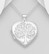 PREMIUM COLLECTION|Elämänpuu -medaljonki hopeariipus puukuviolla