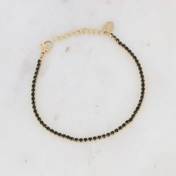 Rannekoru, BOHM PARIS|Bracelet Sindie -vihreä kristallirannekoru