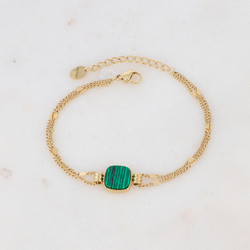 Rannekoru, BOHM PARIS|Bracelet Chloefina -malakiitti kivirannekoru
