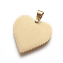 Kirurginteräskaulakoru, Gold Heart -sydänkaulakoru (kulta)