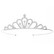 ROMANCE|Linette -hopeanvärinen kirkaskivinen tiara