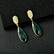 FRENCH RIVIERA|Gorgeous Teardrop Earrings -vihreät pisarakorvakorut