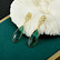 FRENCH RIVIERA|Gorgeous Teardrop Earrings -vihreät pisarakorvakorut