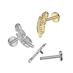Titaani rustokoru/traguskoru, Feather  -höyhenlabret (hopea)
